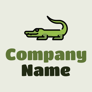 Crocodile logo on a Narvik background - Animales & Animales de compañía