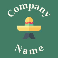 Mariachi logo on a Viridian background - Entretenimento & Artes