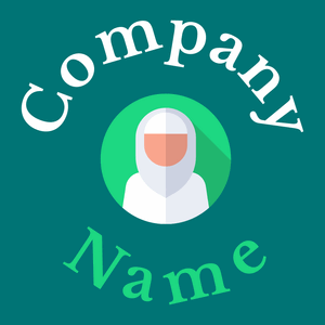 Hijab logo on a Surfie Green background - Moda & Beleza