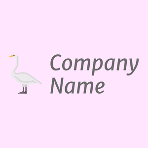 Swan logo on a Lavender Blush background - Animais e Pets