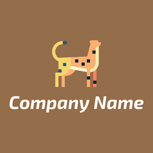 Cheetah on a Dark Tan background - Animais e Pets