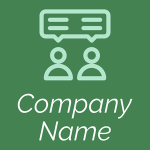 Communication logo on a green background - Negócios & Consultoria