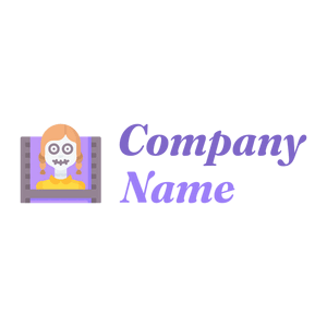 Zombie movie logo on a White background