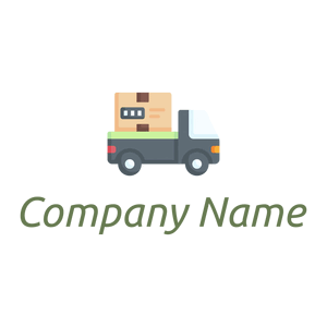 Delivery truck logo on a White background - Automobili & Veicoli