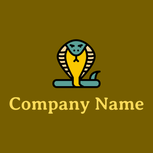 Snake on a Olive background - Animali & Cuccioli