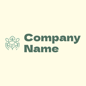Save the planet logo on a Light Yellow background - Community & No profit