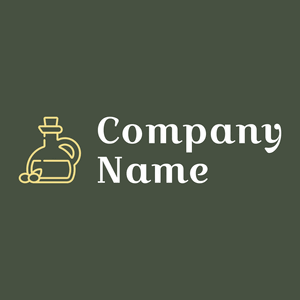 Olive oil logo on a Cabbage Pont background - Agricultura