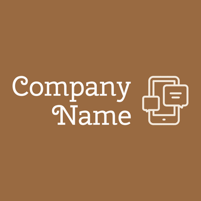 Phone chat logo on a Sepia background - Kommunikation