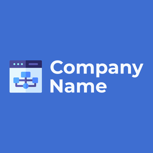 Flowchart logo on a Royal Blue background - Arquitectura