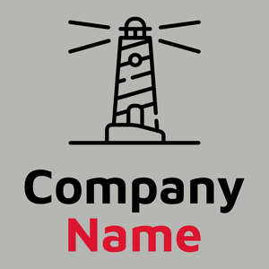 Lighthouse logo on a Bombay background - Domaine de l'architechture