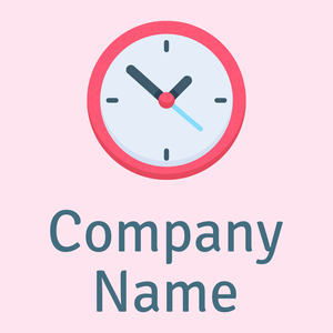 Clock on a Lavender Blush background