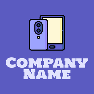 Electronic devices logo on a Slate Blue background - Computadora