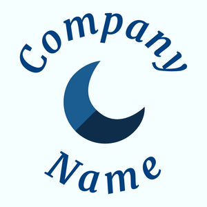 Moon logo on a Azure background - Abstrakt