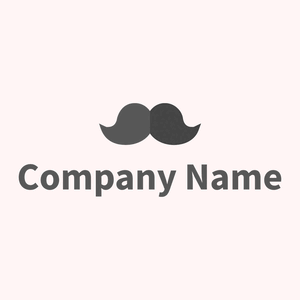 Mustache logo on a Snow background - Moda & Bellezza