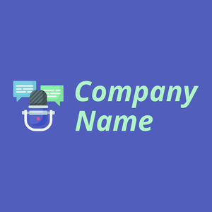 Podcast logo on a Free Speech Blue background - Comunicaciones