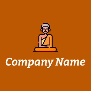 Meditation logo on a Tenne (Tawny) background - Religión