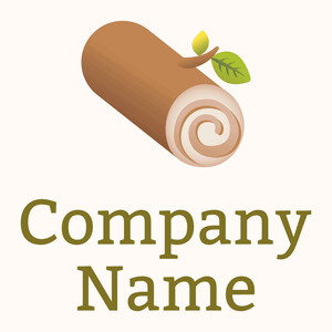 Log logo on a Seashell background - Milieu & Ecologie