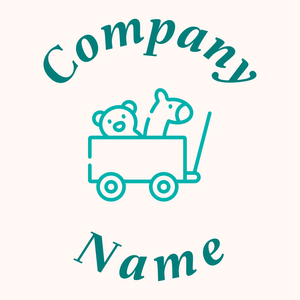Toys logo on a Seashell background - Enfant & Garderie