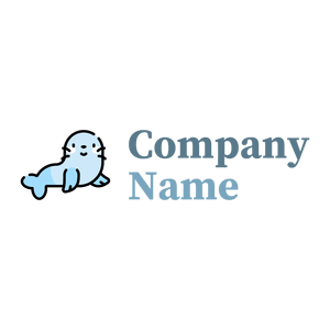 Cute Seal logo on a White background - Abstrato