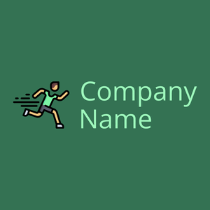 Runner logo on a Amazon background - Esportes