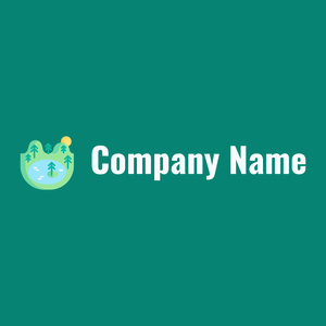 Lake logo on a Pine Green background - Environmental & Green