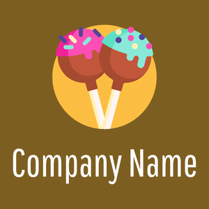 Cake pop on a Yukon Gold background - Comida & Bebida