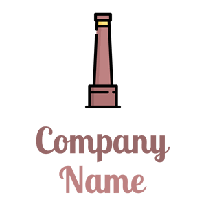 Black Chimney on a White background - Móveis