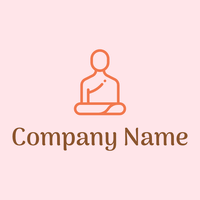 Monk logo on a Misty Rose background - Religión