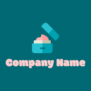 Lotion logo on a Blue Lagoon background - Moda & Beleza
