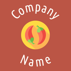Chili pepper on a Flame Pea background - Alimentos & Bebidas