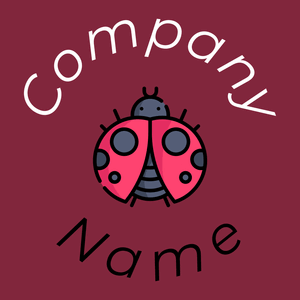 Ladybug logo on a Shiraz background - Animali & Cuccioli