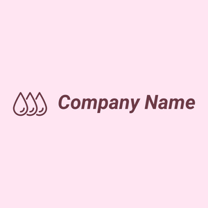 Ink Drops logo on a Lavender Blush background - Communicações