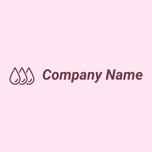 Ink Drops logo on a Lavender Blush background - Communicatie