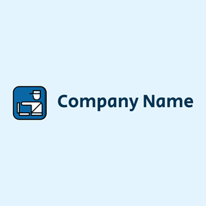 Customs logo on a Alice Blue background - Sicherheit
