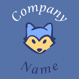 Wolf logo on a San Marino background - Animais e Pets