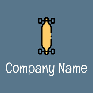 Longboard logo on a Kashmir Blue background - Spiele & Freizeit