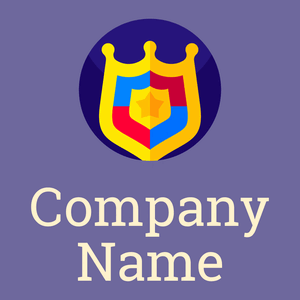 Badge logo on a Scampi background - Abstrait