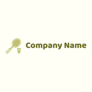 Badminton on a Ivory background - Domaine sportif