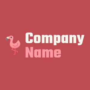 Flamingo logo on a Sunset background - Animals & Pets
