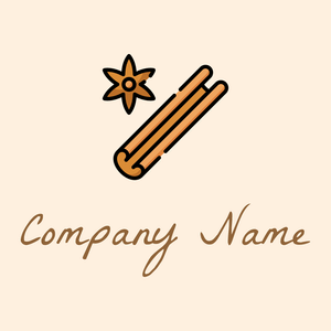 Cinnamon on a Papaya Whip background - Alimentos & Bebidas