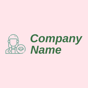 Cardiologist logo on a pink background - Medical & Farmacia