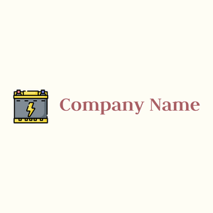 Light Slate Grey Car battery on a Ivory background - Industriel