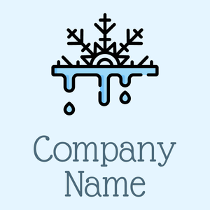 Defrost logo on a Alice Blue background - Abstrato
