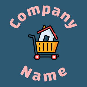 Real estate logo on a Chathams Blue background - Immobilien & Hypotheken