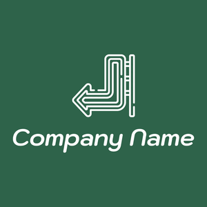 Neon logo on a Evening Sea background - Abstracto