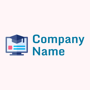 Online course logo on a Lavender Blush background - Computer