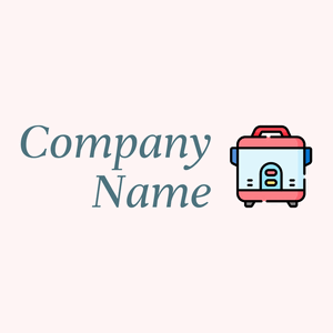 Rice cooker logo on a Snow background - Alimentos & Bebidas