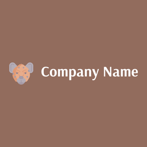 Hyena logo on a Beaver background - Animales & Animales de compañía
