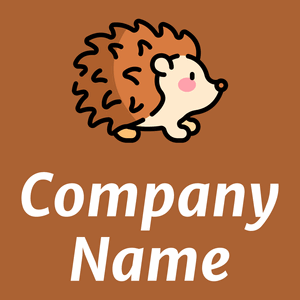 Hedgehog logo on a Mai Tai background - Tiere & Haustiere