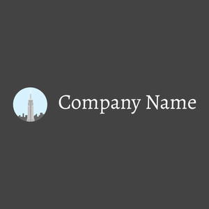 Empire state building logo on a Charcoal background - Architectuur
